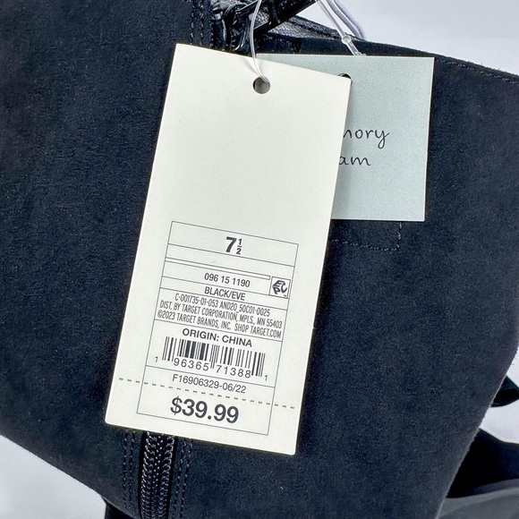 A New Day Black Suede Knee High Boots - Picture 5 of 10